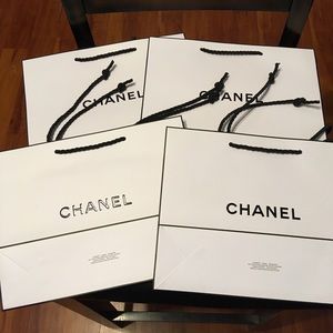 Authentic Chanel Shopping Bags